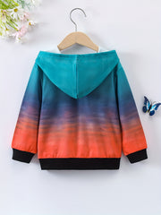 Tie dye Cat Graphic Girls' Hoodie Sweatshirt