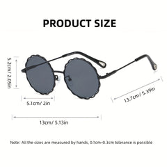 Girls Flower Shaped Frame Sunglasses UV Protection
