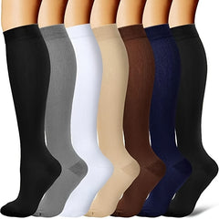 Compression Socks for Leg Shaping, Solid Stretch Tights, Unisex