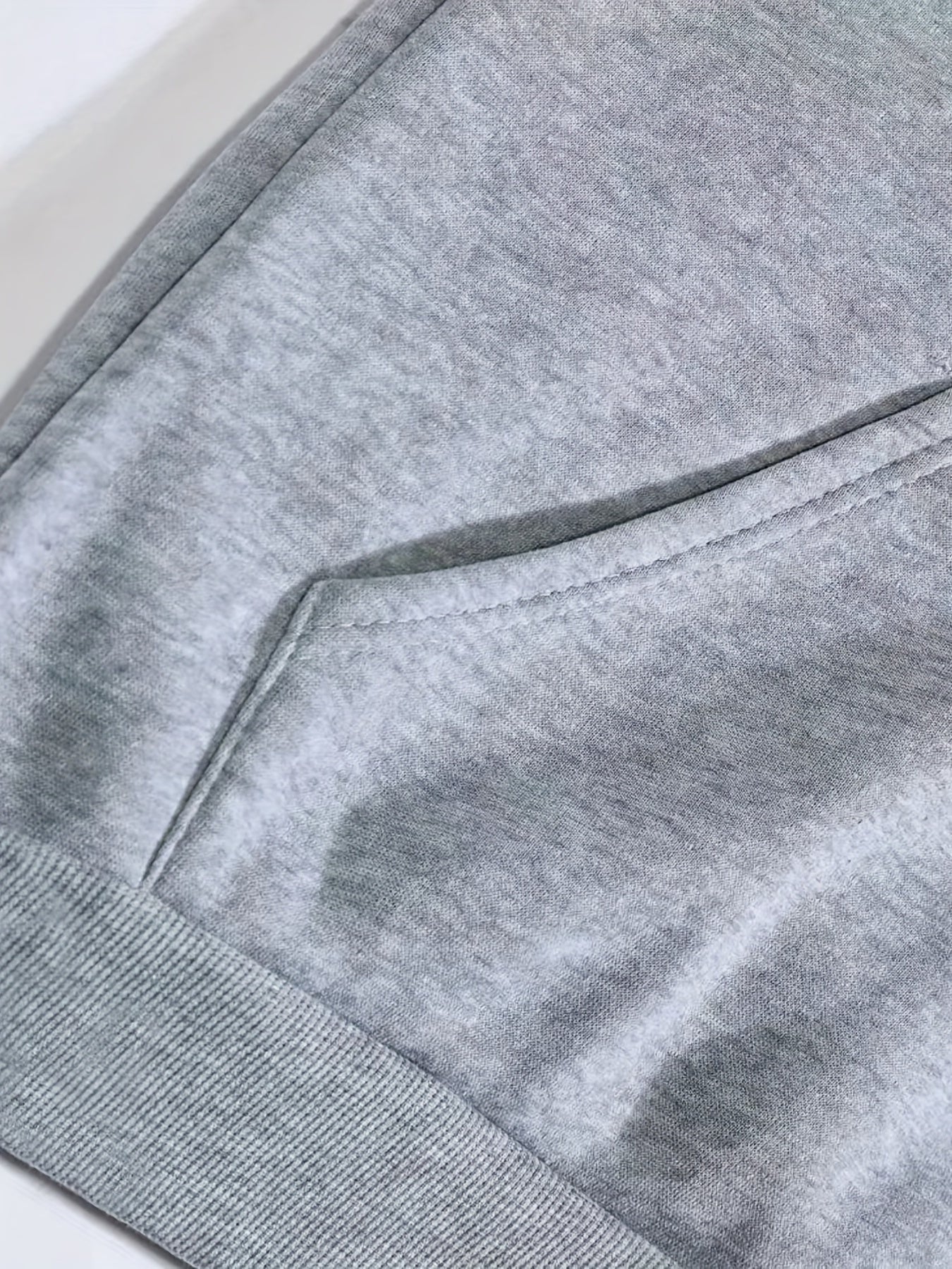 Solid Drawstring Hoodies Casual Kangaroo Pocket Long Sleeve Sweatshirt