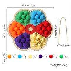 Rainbow Board Clip Ball Toy for Kids Learning & Training