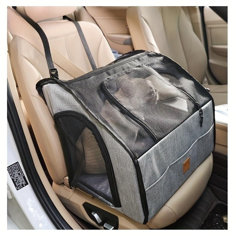 Breathable Pet Backpack for Dogs Cats Portable Dog Car Seat Cat Carrier Bag