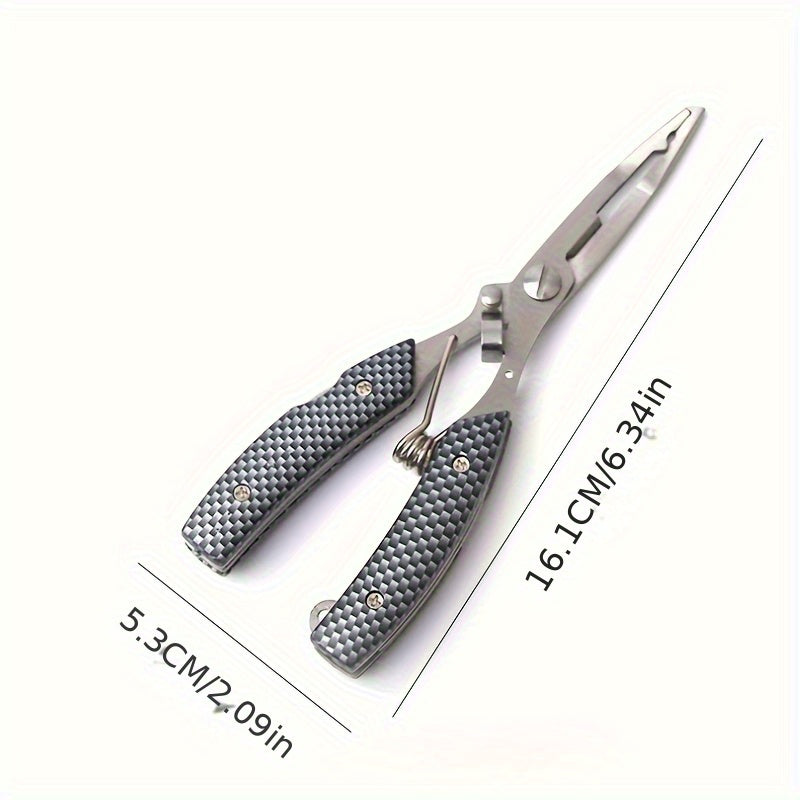 Stainless Steel Fishing Pliers Line Scissors Hook Remover