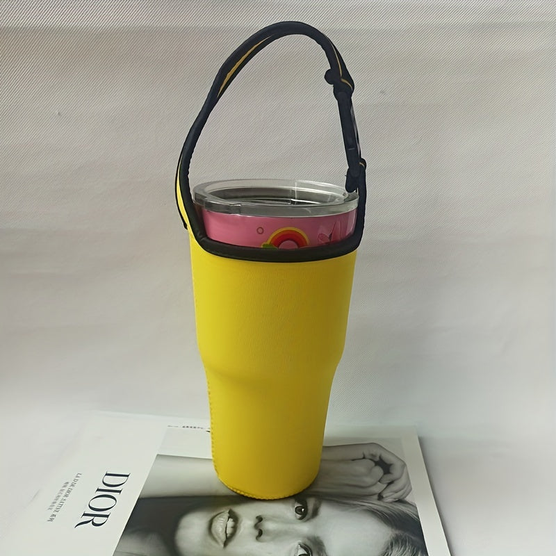 Neoprene Tumbler Carrier Cup Holder with Handle