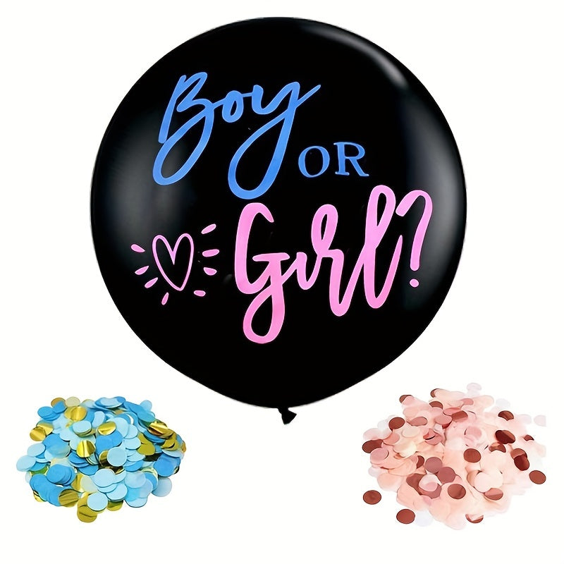 Gender Reveal Balloons 91 Latex Balloon with Confetti Baby Shower Party Decor