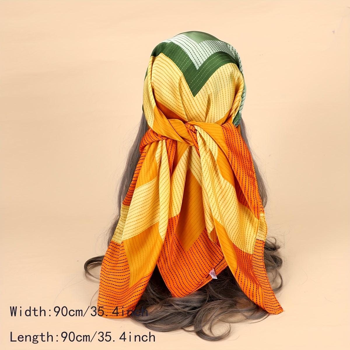 Graphic Bandana Casual Silk Neckerchief Scarf Head Wrap Bag Handle Charm