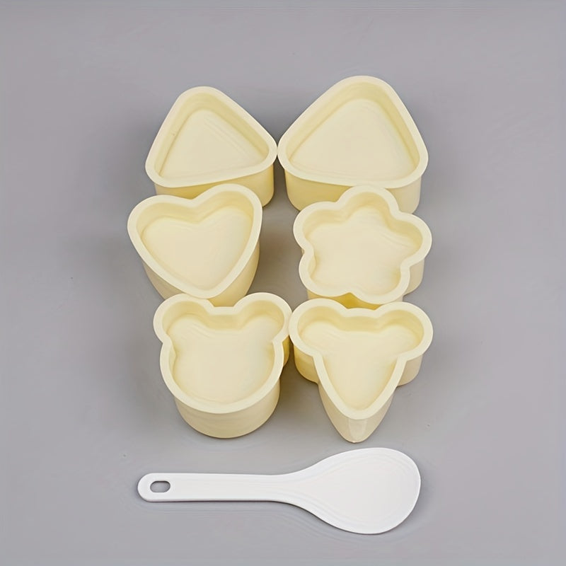 Japanese Onigiri Mold Set - Sushi Makers for Bento Box