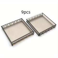 9pcs Window Panels Set for Building Blocks Durable Plastic Halloween Christmas