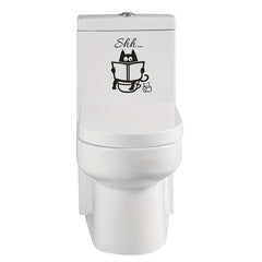 Cat Toilet Sticker Wall Sticker for Decoration