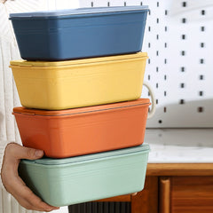 Large Capacity Reusable Square Food Storage Container Deep Sealed Box