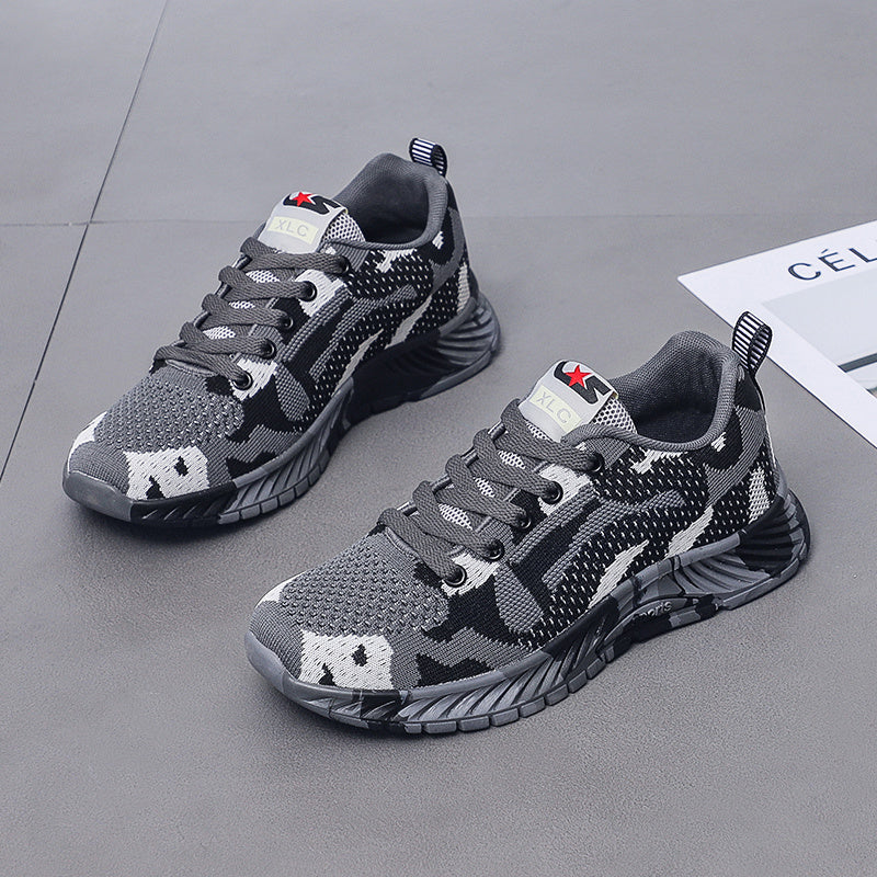 Men's Camo Training Shoes Breathable Lightweight Casual Shoes Soft Sole