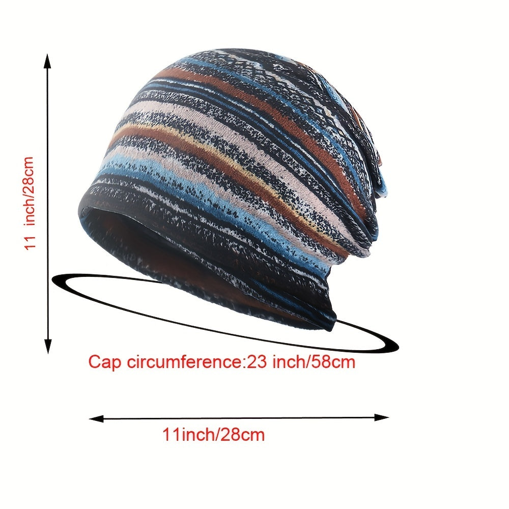 Retro Sports Hat Neck Gaiter Beanies Dual use For Men