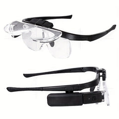 Adjustable Head-mounted Magnifier 4.5X LED Light Rechargeable