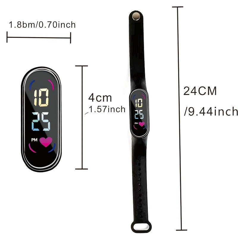 Outdoor LED Sports Watch Touch Screen Digital Watch for Men Women