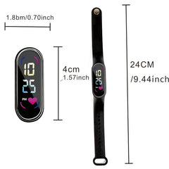 Outdoor LED Sports Watch Touch Screen Digital Watch for Men Women
