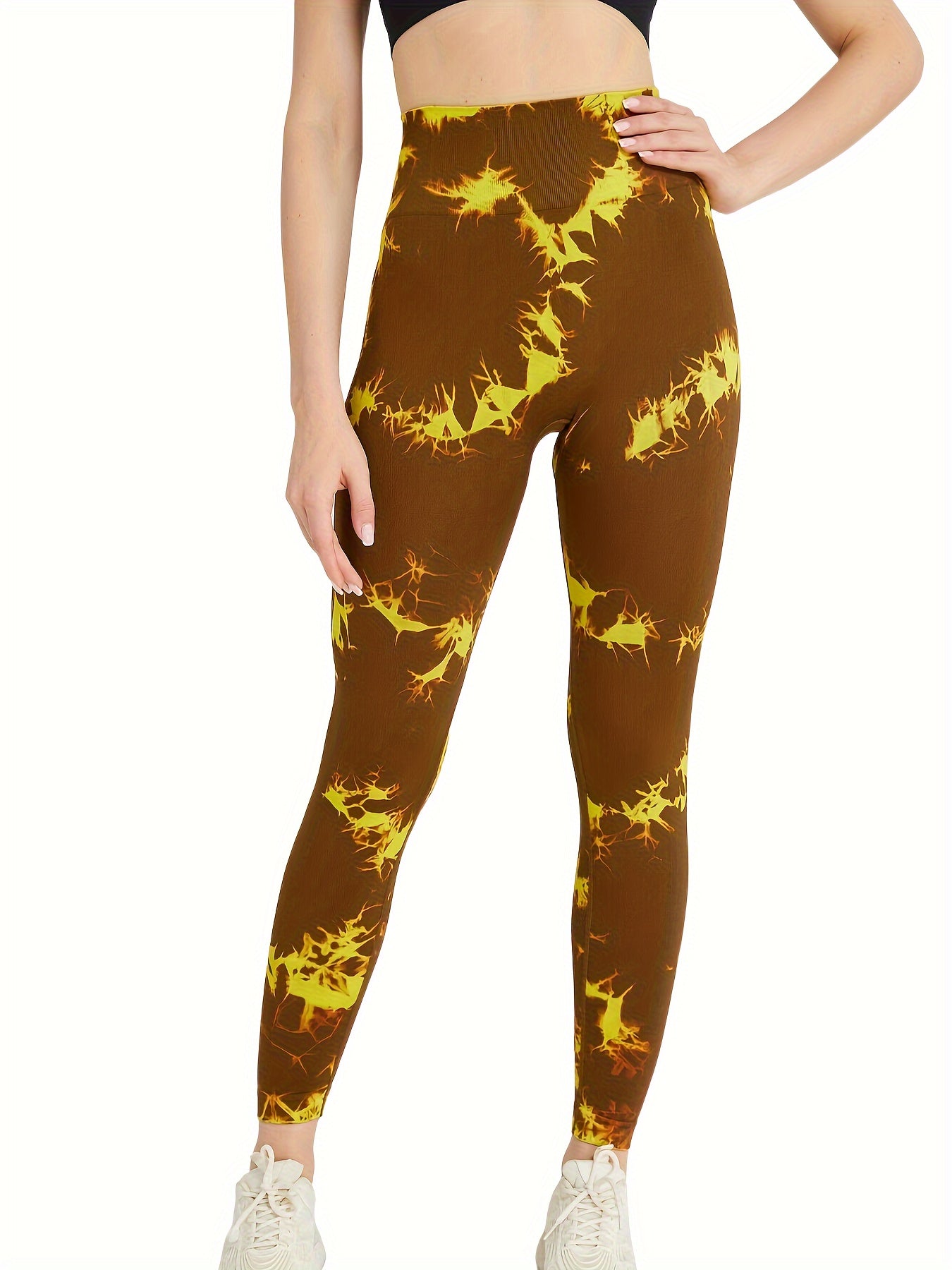 Tie Dye Women Seamless Leggings High Waist Fitness Yoga Pants