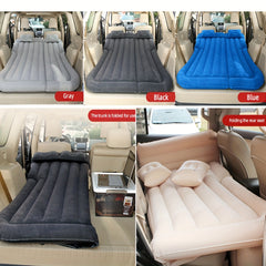 Inflatable Flocking Cloth SUV Car Travel Bed for Adults