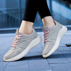 Waterproof Lace Up Running Shoes for Women