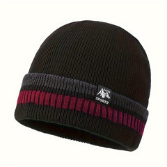 Warm Fleece-Lined Knitted Winter Hat for Men and Women