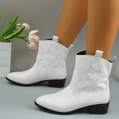 Women's Retro Western Embroidered Cowboy Boots