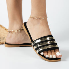 Women's Comfort Flat Slippers Summer Slide Sandals