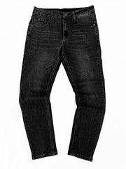 Men's Slim Straight Fit Washed Denim Pants