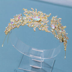 Girl's Rhinestone Flower Hair Comb Princess Evening Dress Accessory