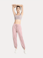 Women's Loose Joggers Yoga Pants Drawstring Large Size