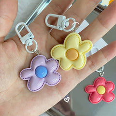 Flower Pendant Keychain Key Ring Bag Purse Charm Decoration