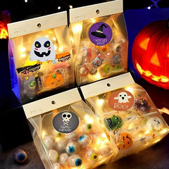 500 Halloween Stickers Pumpkin Bat Spider Round Seal Label