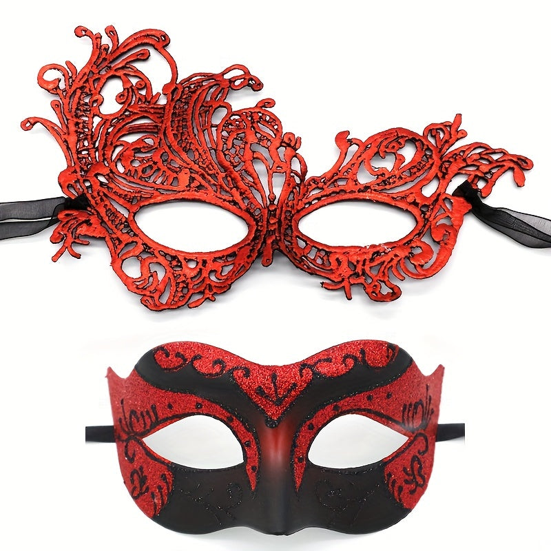 Colorful Lace Eye Mask Gothic Half Face Decorative Costume Mask