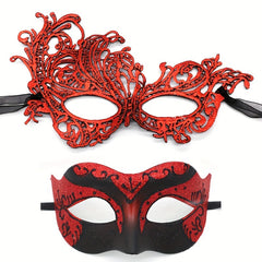 Colorful Lace Eye Mask Gothic Half Face Decorative Costume Mask
