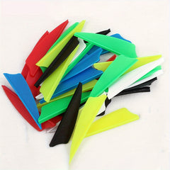 12pcs Light Weight Shield Arrow Fletches DIY Arrow Feathers For Outdoor Archery