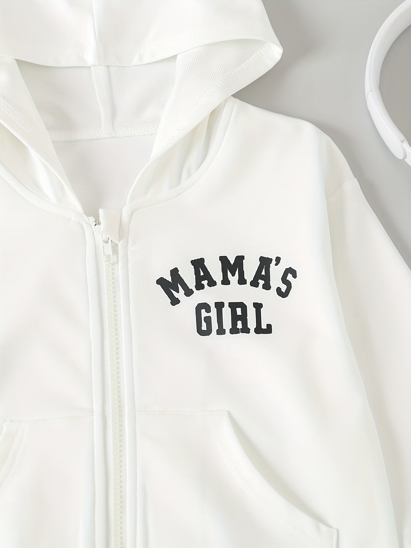 Mama' Girls Hoodie Top Zip Up Long Sleeve Jacket Sweatshirt