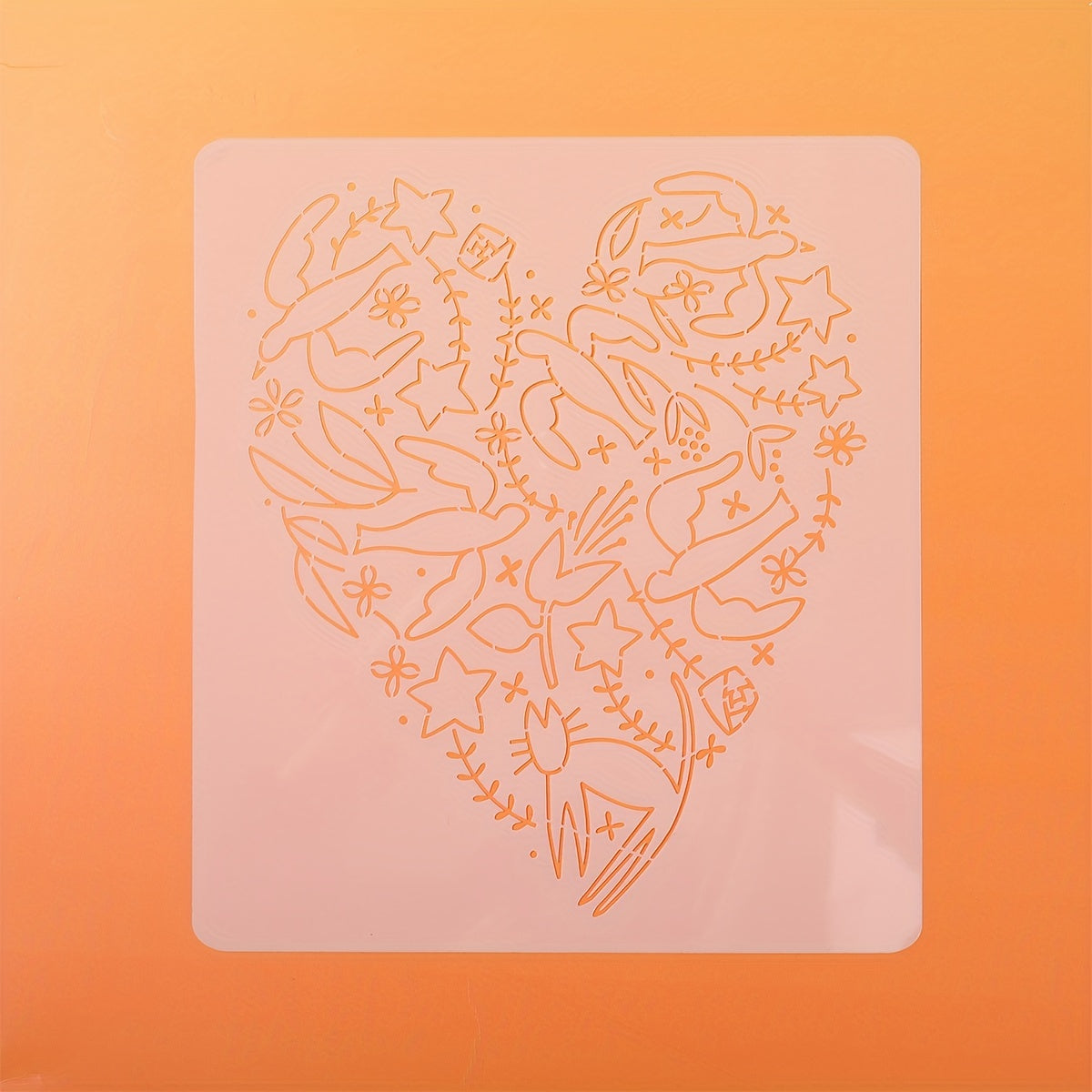Heart Stencil Art Templates for DIY Crafts and Painting Projects