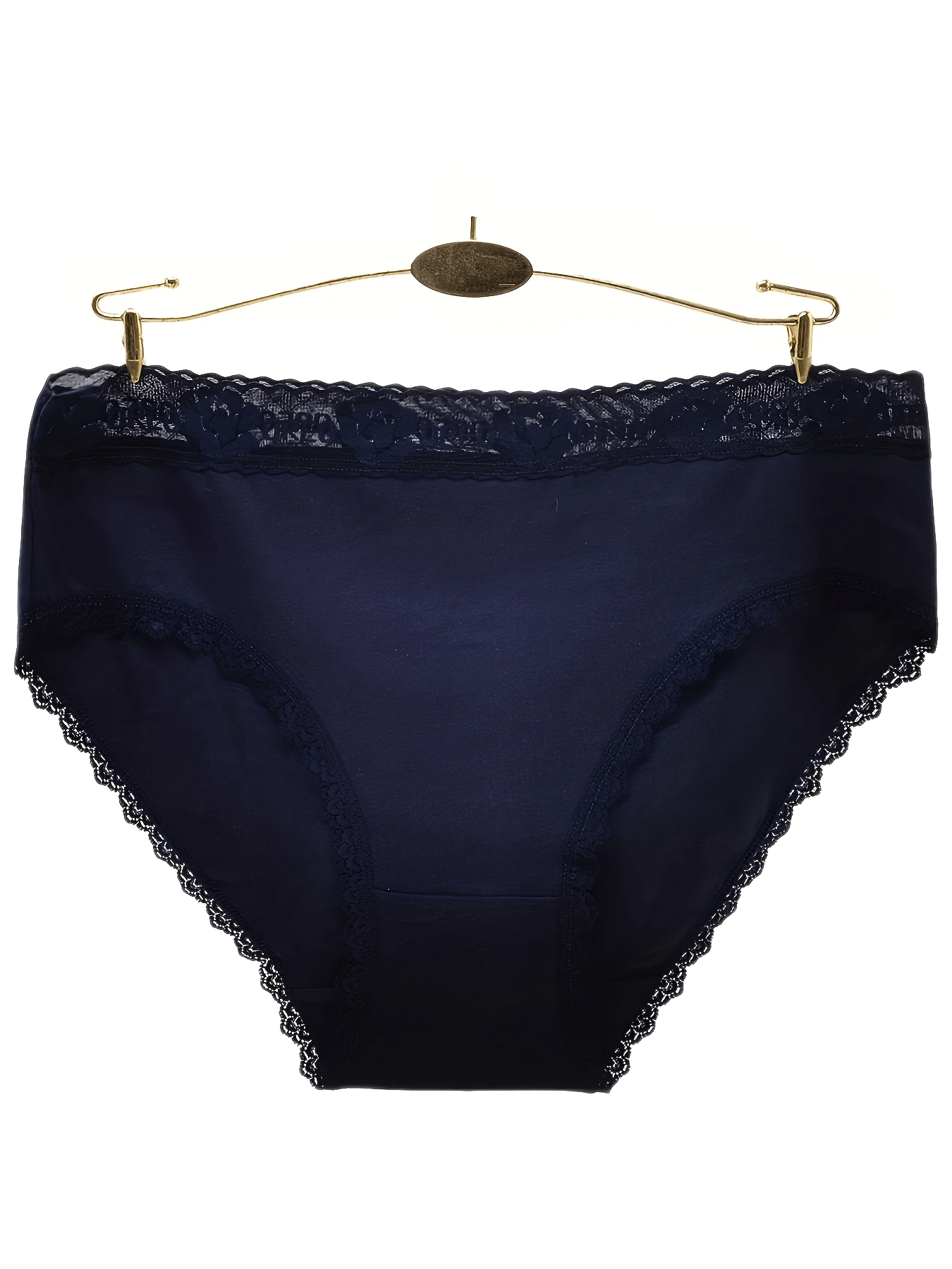 6pcs Lace Stitching Briefs Comfy Breathable Intimates Panties