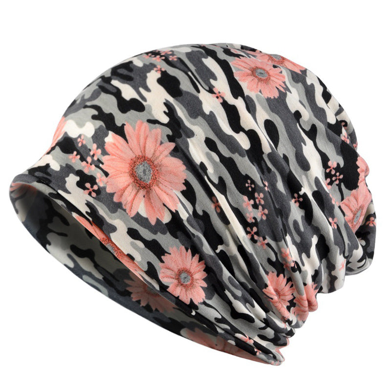 Vintage Bohemian Style Fleece Knitted Hat & Scarf Set