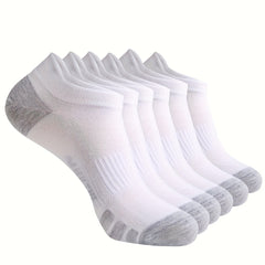 6 Pairs Sports Ankle Socks For Men Running Breathable