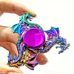 Rainbow Dragon Fidget Spinner Metal Relax Toy Vibrant Changing Grip for Focus