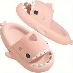 Girl's Shark Slides Comfy Non Slip Slippers