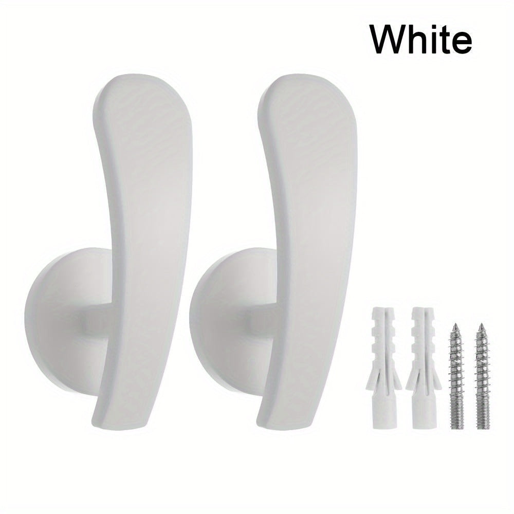 2pcs Metal Curtain Hooks & Holdbacks for Easy Drapery Hanging