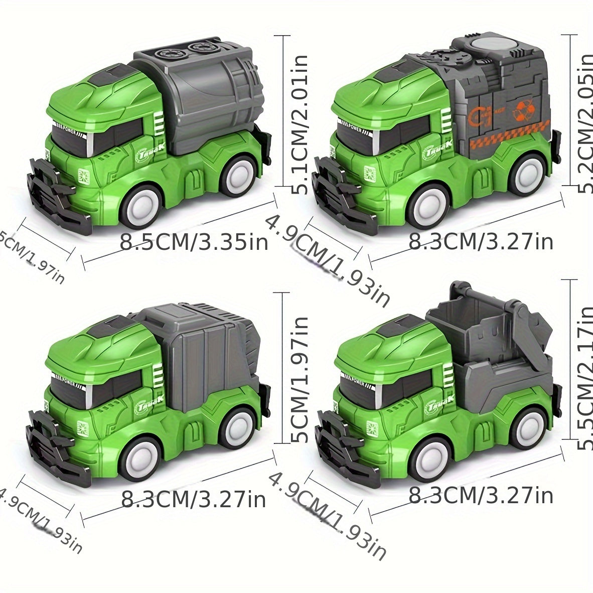 Inertia Simulation Toy Car 4-Piece Set