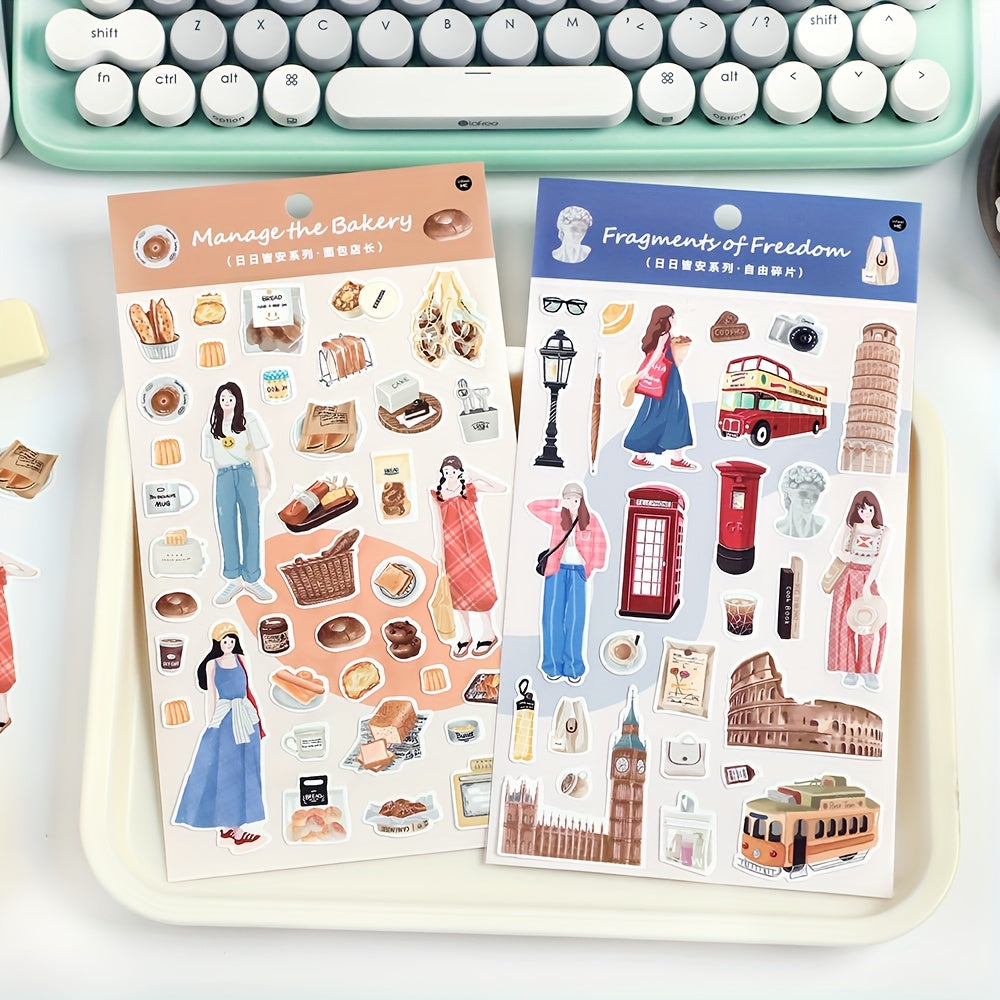 Creative Cartoon Stickers for Scrapbooking DIY Decoration