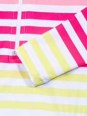Toddler Girls Rainbow Stripe One Piece Swimsuit