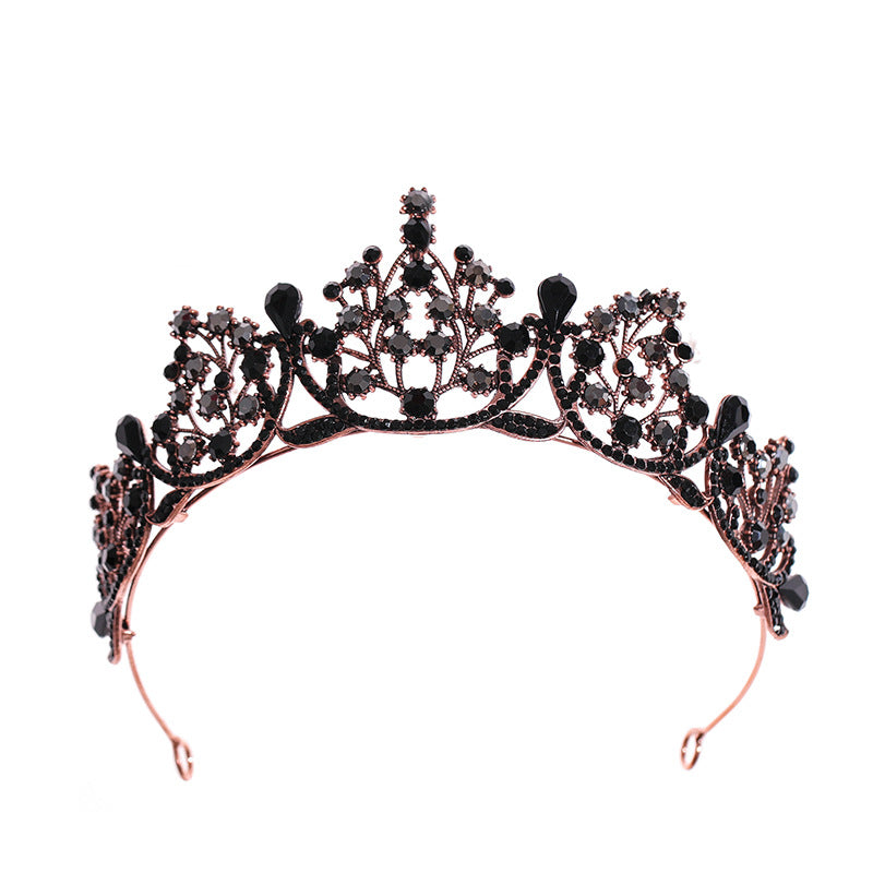 Baroque Crowns Wedding Tiaras Queen Crown Rhinestone Bridal Accessories