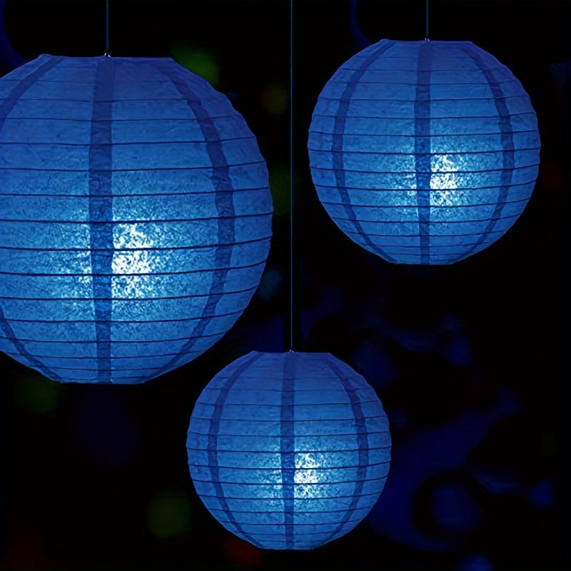 10pc Dark Paper Lanterns for Graduation Wedding Birthday Event 4 Sizes No Lights