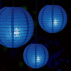 10pc Dark Paper Lanterns for Graduation Wedding Birthday Event 4 Sizes No Lights
