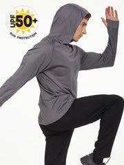 3 Pcs Men's UPF 50 Sun Protection Hoodie Long Sleeve Quick Dry Tops