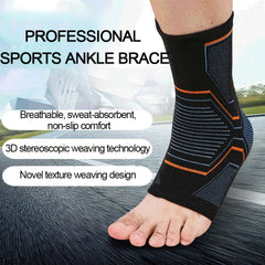 2pcs Sports Ankle Protector Stretch Pressurized Breathable Knitted