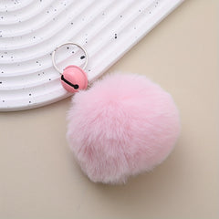 Pom Pom Keychain Plush Key Ring Bag Charm Accessory Girls Gift